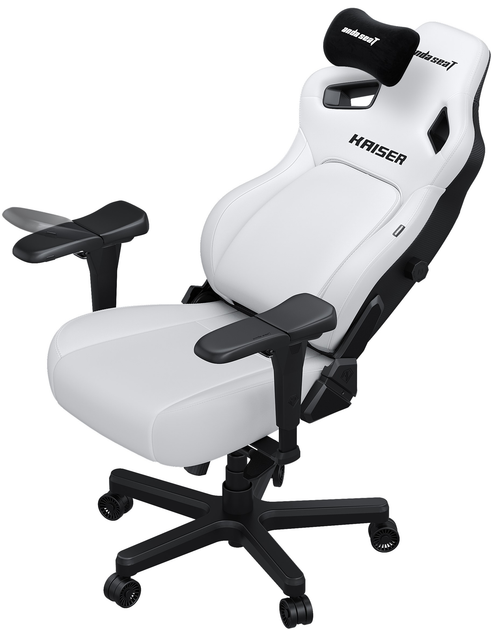 Fotel gamingowy Anda Seat Kaiser 4 XL Cloudy White (AD12YDDC-XLL-20-W-PV/C) - obraz 2