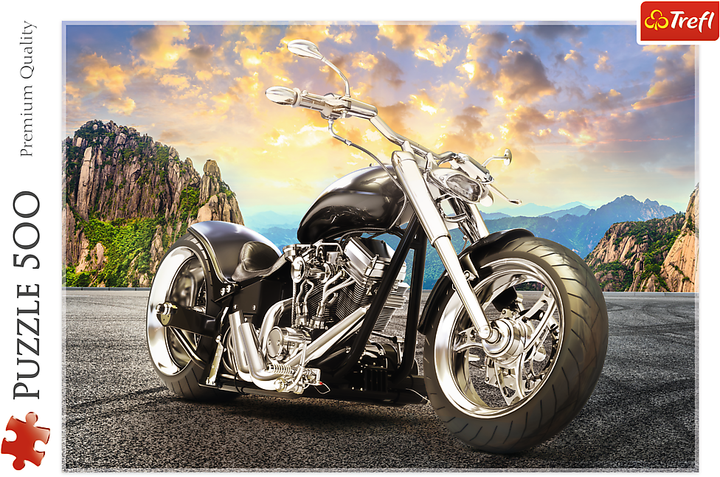 Пазл Trefl Чорний мотоцикл 500 елементів 37384 (5900511373844) - зображення 2
