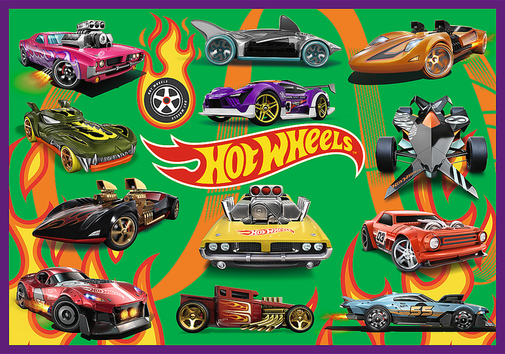 Пазли Trefl Hot Wheels Гоночний автомобіль 4x250 елементів 13312 (5900511133127) - зображення 4