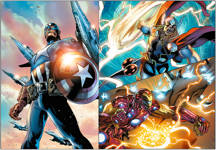 Пазли Trefl Marvel The Avengers Героїчні дні 4x250 елементів 13309 (5900511133097) - зображення 5