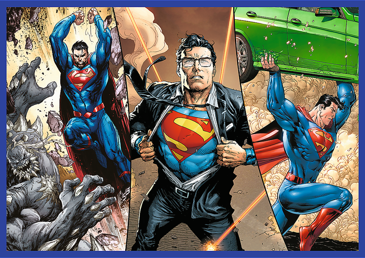 Пазлы Trefl DC Superman Смелость Супермена 4x250 элементов (5900511133400) - Фото 3 Пазлы Trefl DC Superman Смелость Супермена 4x250 элементов (5900511133400) - изображение 3