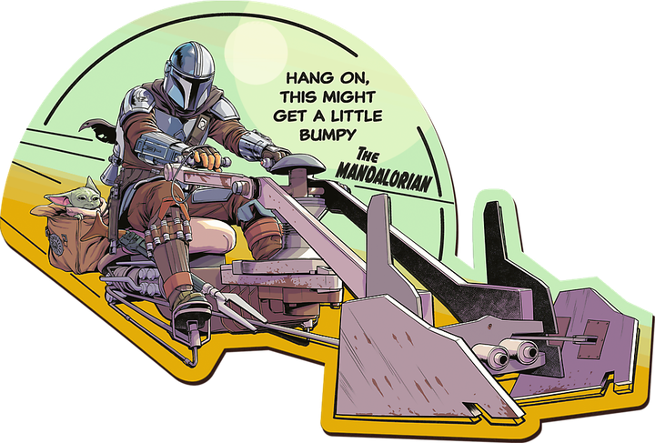 Puzzle Trefl Drewniane Star Wars The Mandalorian Mandalorianin - ponowne spotkanie 160 elementów (5900511201871) - obraz 2
