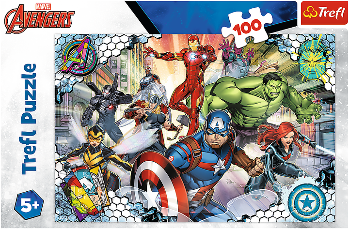 Пазл Trefl Marvel The Avengers Известные мстители 100 элементов (5900511164541) - Фото 3 Пазл Trefl Marvel The Avengers Известные мстители 100 элементов (5900511164541) - изображение 3