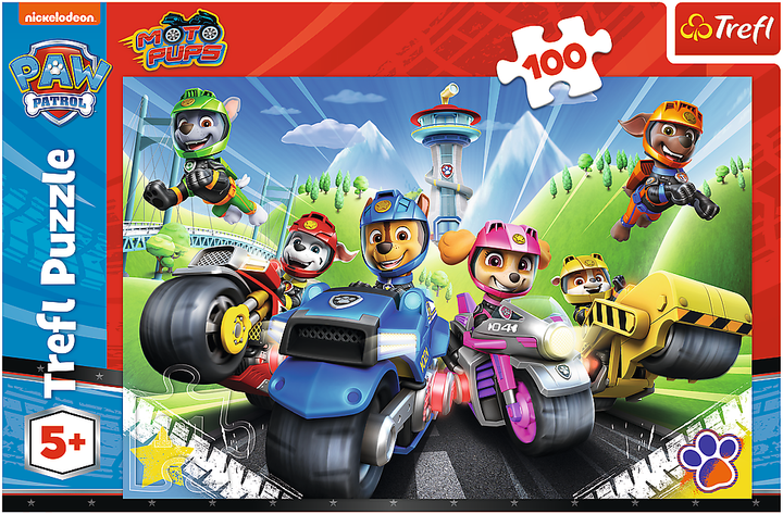 Puzzle Trefl Paw Patrol Psi Patrol na motocyklach 100 elementów 16430 (5900511164305) - obraz 2