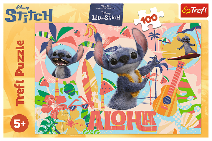 Пазл Trefl Stitch The Movie Стіч та друзі 100 елементів 16495 (5900511164954) - зображення 2