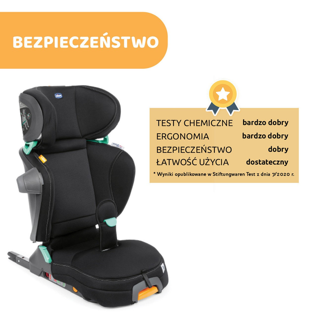Fotelik samochodowy dla dzieci Chicco FOLD&GO I-SIZE 100-150 cm Czarny (8058664140152) - obraz 6