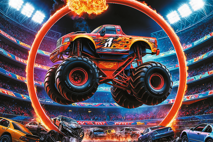 Puzzle Trefl Monster truck 60 elementów 17404 (5900511174045) - obraz 3