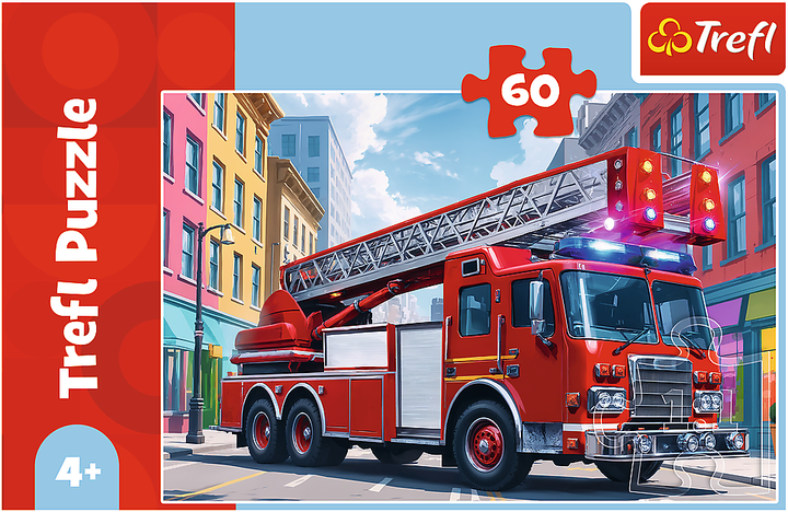 Пазл Trefl Пожежна машина 60 елементів 17405 (5900511174052) - зображення 2