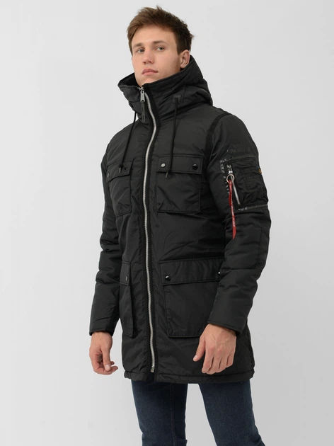 Куртка зимняя мужская Alpha Industries N-3B Skytrain Parka MJN48505C1 3XL Black - изображение 6