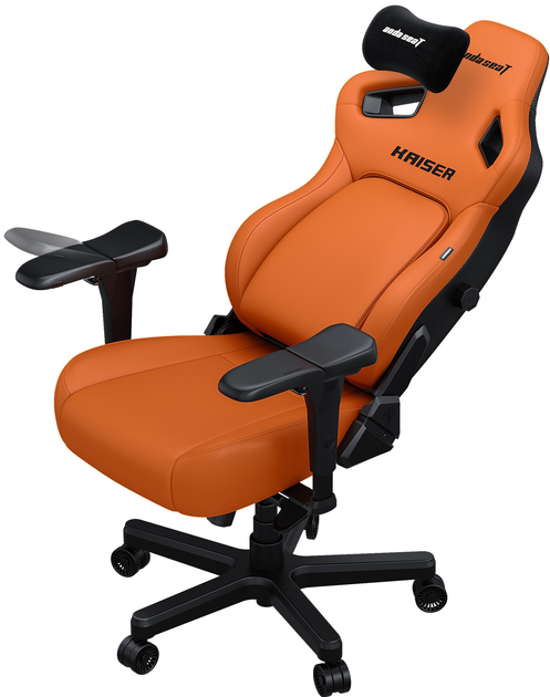 Fotel gamingowy Anda Seat Kaiser 4 L Blaze Orange (AD12YDDC-L-20-O-PV/C) - obraz 2