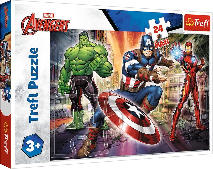 Пазл Maxi Trefl Marvel The Avengers В мире Мстителей 24 элемента (5900511143218) - Фото 1 Пазл Maxi Trefl Marvel The Avengers В мире Мстителей 24 элемента (5900511143218) - изображение 1