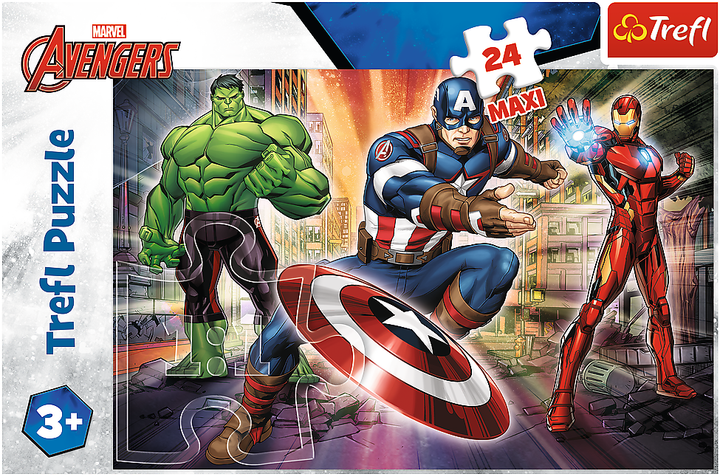 Пазл Maxi Trefl Marvel The Avengers В мире Мстителей 24 элемента (5900511143218) - Фото 3 Пазл Maxi Trefl Marvel The Avengers В мире Мстителей 24 элемента (5900511143218) - изображение 3
