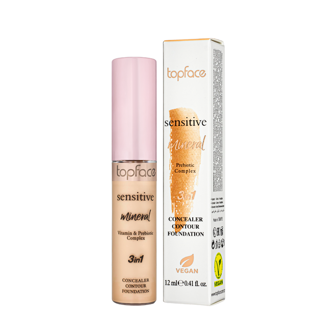 Консилер для обличчя TopFace Sensitive Mineral 3in1 PT471 № 05 Medium Beige Бежевий - изображение 2