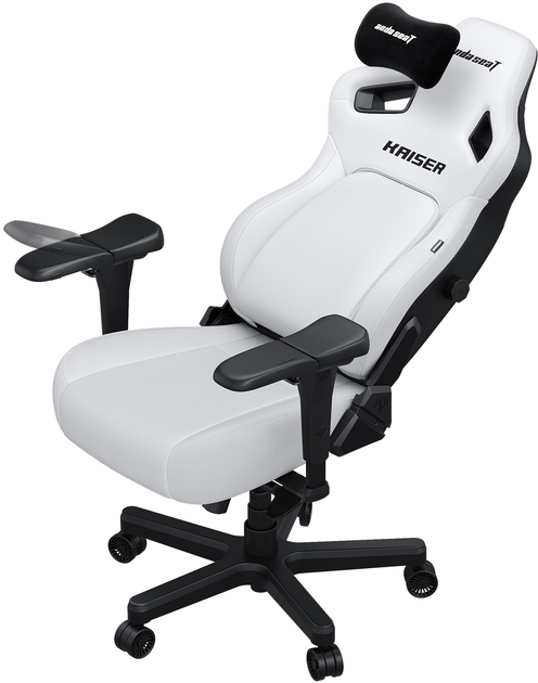 Fotel gamingowy Anda Seat Kaiser 4 L Cloudy White (AD12YDDC-L-20-W-PV/C) - obraz 2