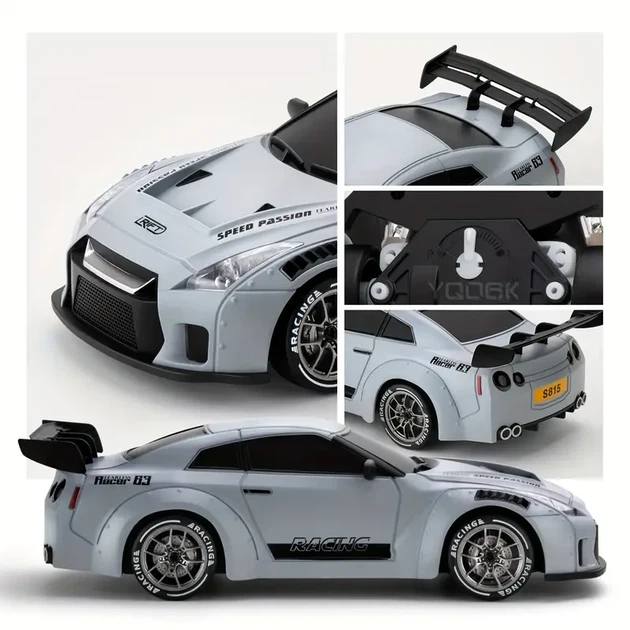 Машинка на радіокеруванні для дрифту Nissan GTR Біла 1:24 20+км/год, 4WD, ніссан машинка на пульті керування - Фото 5 Машинка на радіокеруванні для дрифту Nissan GTR Біла 1:24 20+км/год, 4WD, ніссан машинка на пульті керування - изображение 5