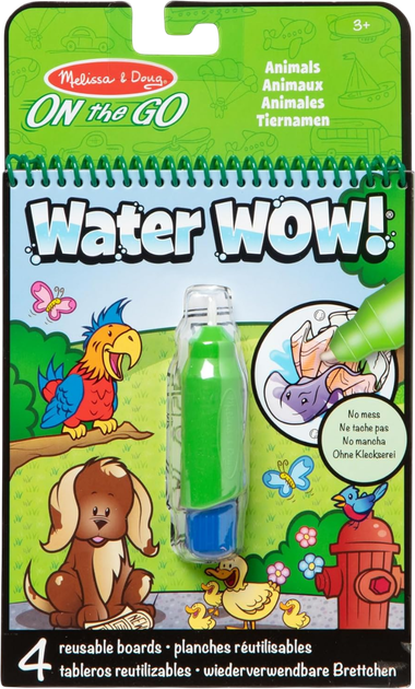 Kolorowanka wodna Melissa & Doug Water WOW! Animals Magic (681147005297) - obraz 1