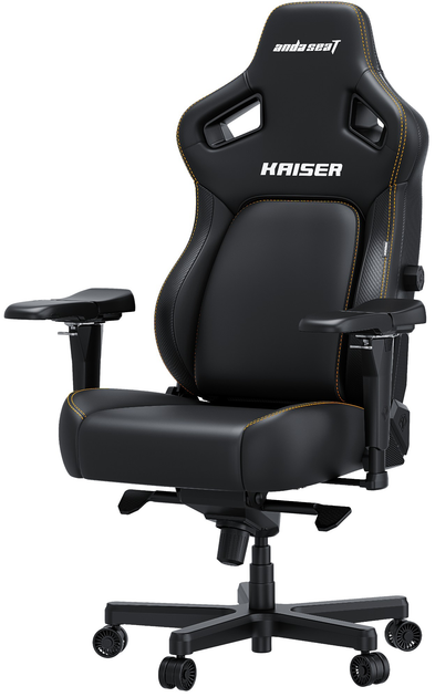 Fotel gamingowy Anda Seat Kaiser 4 XL Elegant Black (AD12YDDC-XLL-20-B-PV/C) - obraz 3