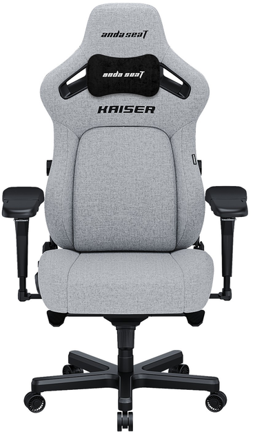 Fotel gamingowy Anda Seat Kaiser 4 XL Gray Fabric (AD12YDDC-XLL-20-G-CF) - obraz 1