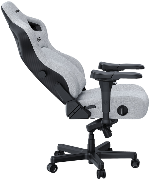 Fotel gamingowy Anda Seat Kaiser 4 XL Gray Fabric (AD12YDDC-XLL-20-G-CF) - obraz 6