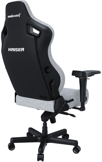 Fotel gamingowy Anda Seat Kaiser 4 XL Gray Fabric (AD12YDDC-XLL-20-G-CF) - obraz 7