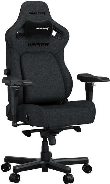 Fotel gamingowy Anda Seat Kaiser 4 XL Dark Gray Fabric (AD12YDDC-XLL-20-GB-CF) - obraz 3