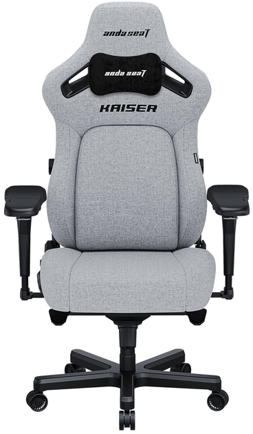 Fotel gamingowy Anda Seat Kaiser 4 L Gray Fabric (AD12YDDC-L-20-G-CF) - obraz 1