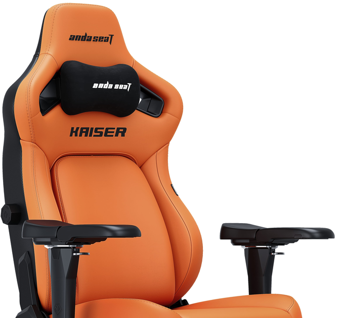 Крісло ігрове Anda Seat Kaiser 4 L Blaze Orange (AD12YDDC-L-20-O-PV/C) - зображення 3