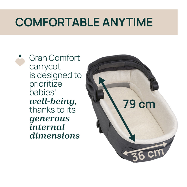 Gondola do wózka Chicco Gran Comfort Black Satin (8058664180448) - obraz 5