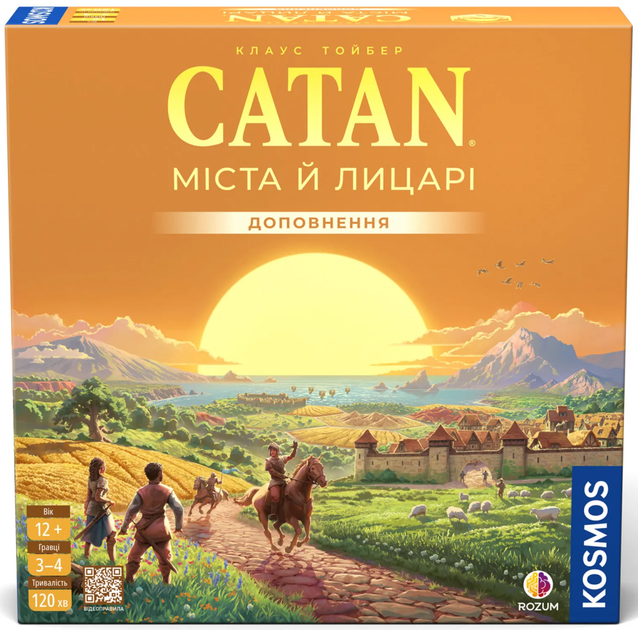 Настольная игра Rozum CATAN. Города и рыцари (Cities & Knights) (R104UA) - Фото 1 Настольная игра Rozum CATAN. Города и рыцари (Cities & Knights) (R104UA) - изображение 1
