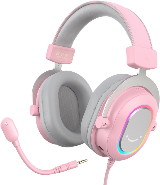 Słuchawki Fifine H6P AmpliGame RGB 7.1 Pink (4820216973266) - obraz 3