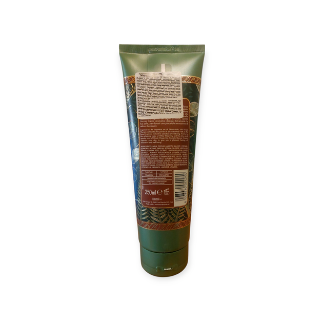 Парфюмированный крем-гель для душа Tesori d'Oriente Aromatic Shower Cream Лесной ритуал с хиноки и нинфеа, 250 - изображение 2