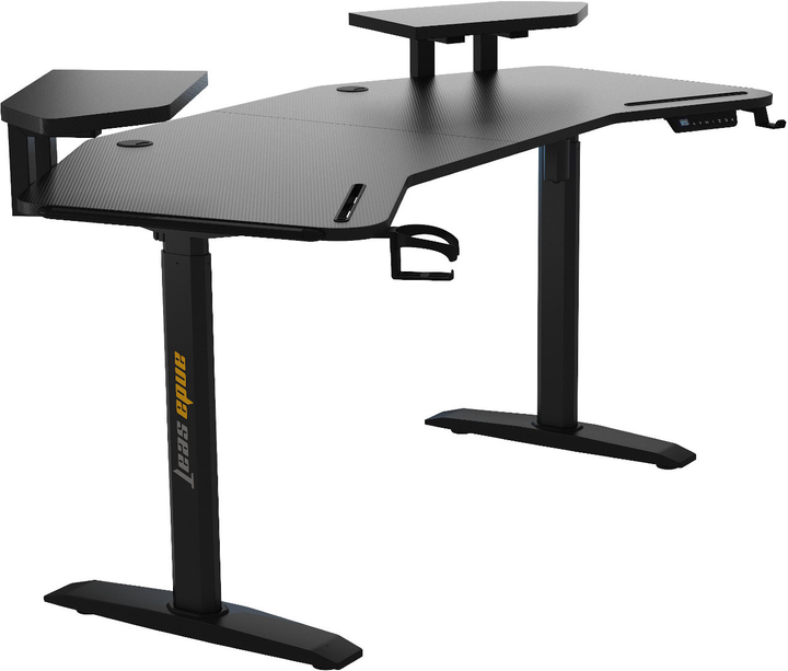 Комп'ютерний стіл Anda Seat Shadow Warrior Black (AD-D-DD1-1600L-02-B) - зображення 2