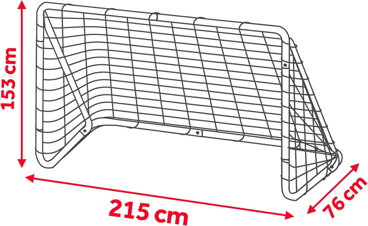 Bramka do piłki nożnej Neo Sport 215 x 153 x 76 cm NS-457 (5908220479895) - obraz 2