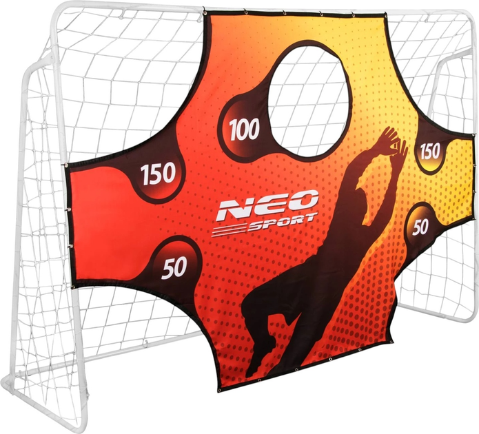 Bramka do piłki nożnej Neo Sport 245 x 155 x 80 cm NS-455 (5908220479819) - obraz 1