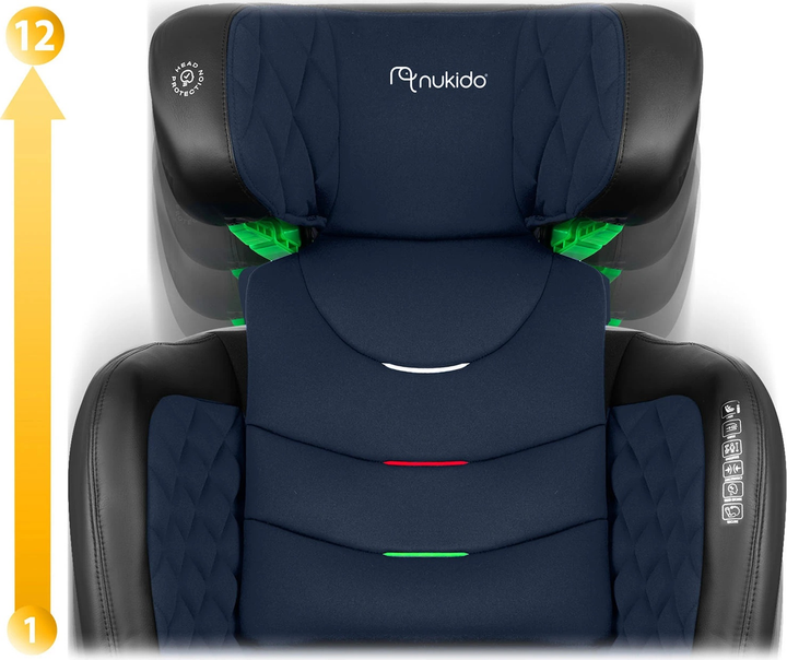 Fotelik samochodowy Nukido Louis Black-Blue (5903890619145) - obraz 6