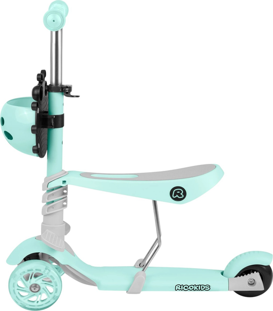 Hulajnoga dziecięca RICOKIDS Buggy trójkołowa Mint (5903890611644) - obraz 4