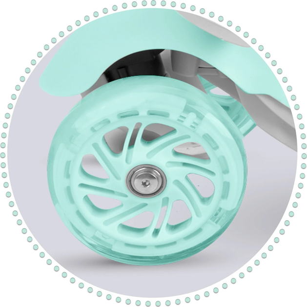 Hulajnoga dziecięca RICOKIDS Buggy trójkołowa Mint (5903890611644) - obraz 7