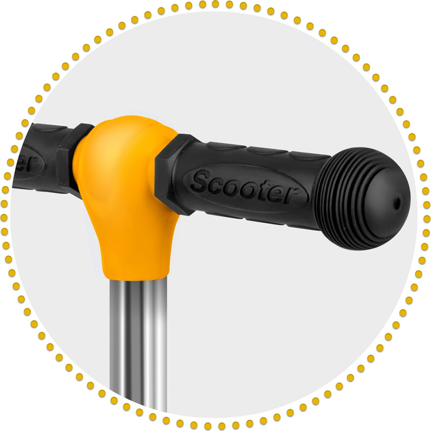Hulajnoga dziecięca RICOKIDS Cubi trójkołowa Black-Orange (5903890611682) - obraz 10