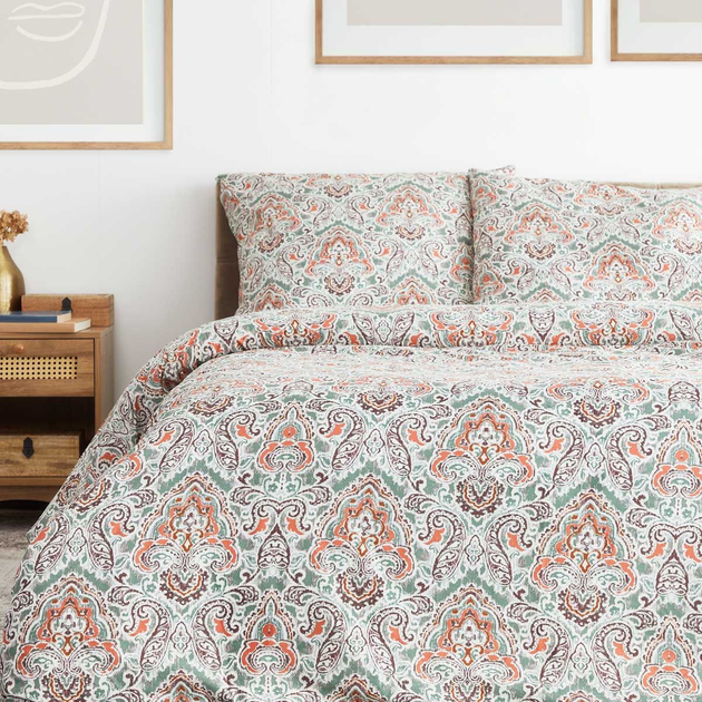 Комплект постільної білизни Homla Agra King Size мікрофібра з орнаментом 200 x 220 см (5904183852584) - зображення 1
