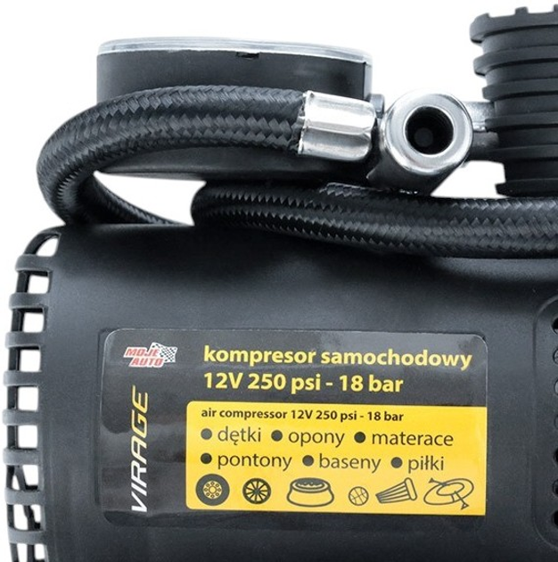 Kompresor samochodowy VIRAGE 12V 250 PSI 93-015 (5905694010432) - obraz 3