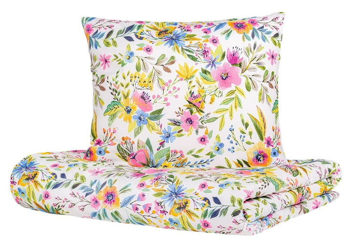 Komplet pościeli Homla Floral King Size mikrofibra w kwiaty 200 x 220 cm (5902869955505) - obraz 4