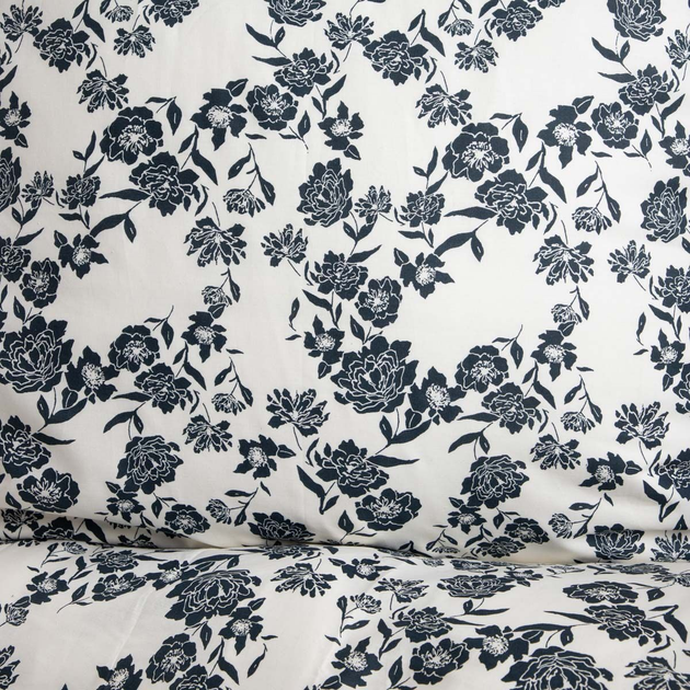 Komplet pościeli Homla Floral Hamptons King Size Poszewka na pościel 220 x 200 cm + 2 poszewki na poduszki 70 x 80 cm bawełniany (5906496730412) - obraz 4