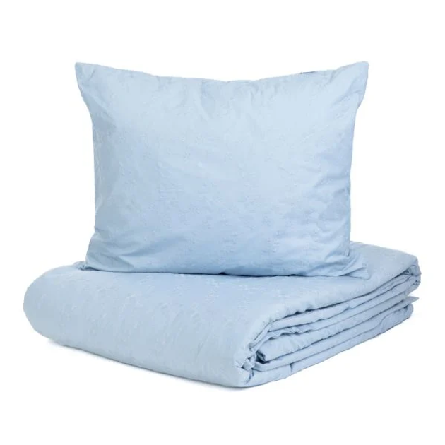Komplet pościeli Homla Lilith Premium Półtorej Poszewka na pościel 160 x 200 cm + 2 poszewki na poduszki 50 x 60 cm haftowany Niebieski (5904183880839) - obraz 2