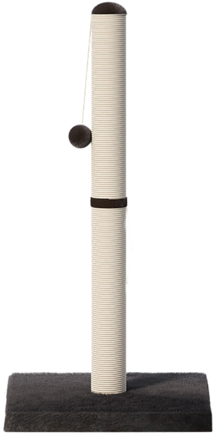 Drapak dla kotów LEAN Toys Wieża 80 x 40 cm Ciemnoszary (5905991034513) - obraz 1