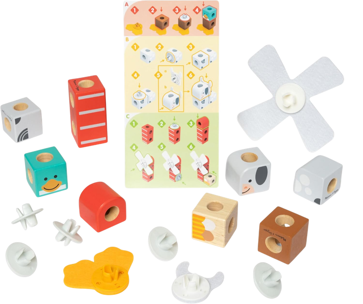 Zestaw drewnianych klocków Melissa & Doug Na farmie 16 elementów (681147005471) - obraz 2