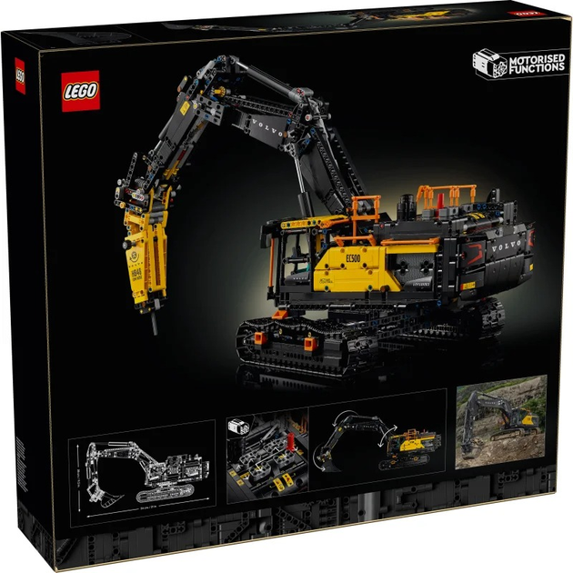 Zestaw klocków LEGO Technic Koparka Volvo EC500 Hybrid 2359 elementów 42215 (5702017816388) - obraz 6
