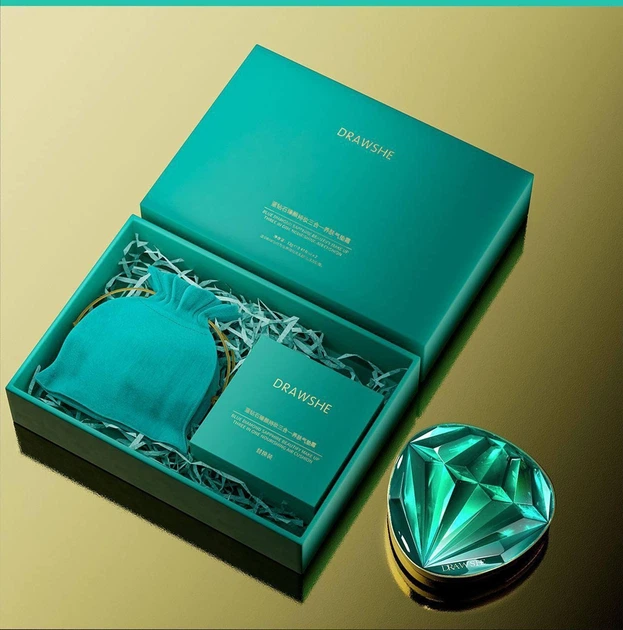 Трехцветный тональный кушон TUZ Drawshe Emerald Crystal Glow увлажнение сменный блок 24 г - Фото 7 Трехцветный тональный кушон TUZ Drawshe Emerald Crystal Glow увлажнение сменный блок 24 г - изображение 7
