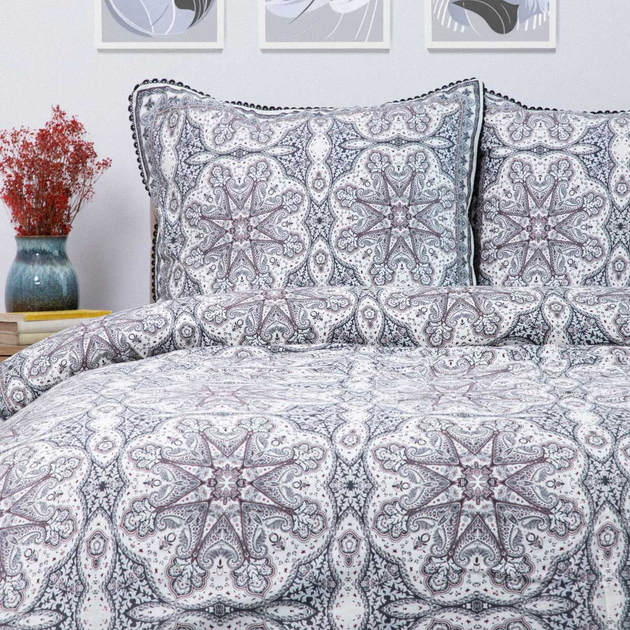 Komplet pościeli Homla Scarla Premium King Size Poszewka na pościel 200 x 220 cm + 2 poszewki na poduszki 50 x 60 cm satynowy (5904183880723) - obraz 5
