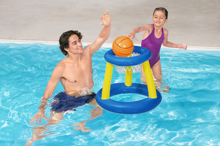 Zestaw pływający do gry Bestway 52418 Kosz i Piłka 61 cm (6942138981964) - obraz 8