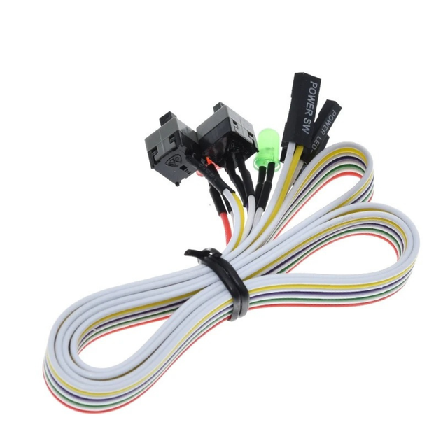 Кнопка ввімкнення ПК перезавантаження ПК індикатори Power SW Reset SW HDD LED POWER LED - зображення 2
